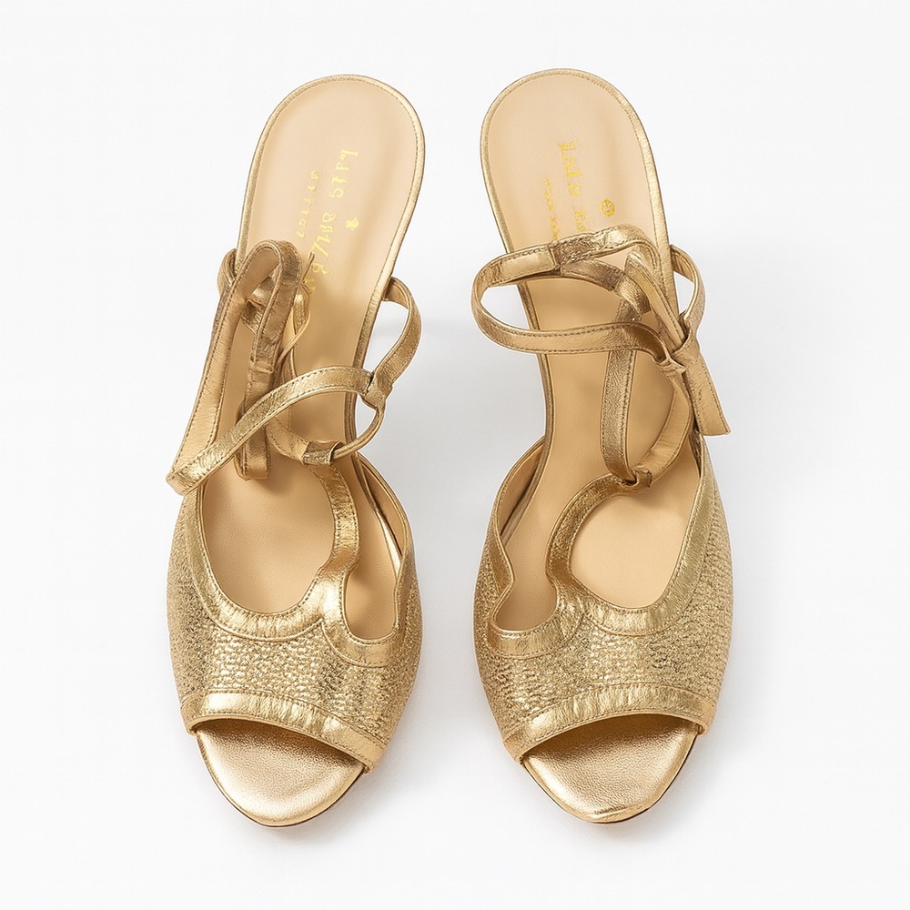 Kate Spade gold platform sandal